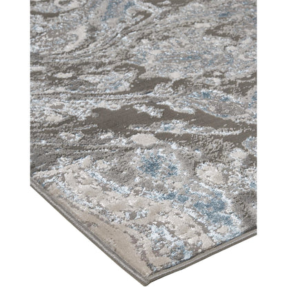 Azure Rug - 3405F by Feizy in ivory, gray, blue. Made from polyester, polypropylene in a unique style.