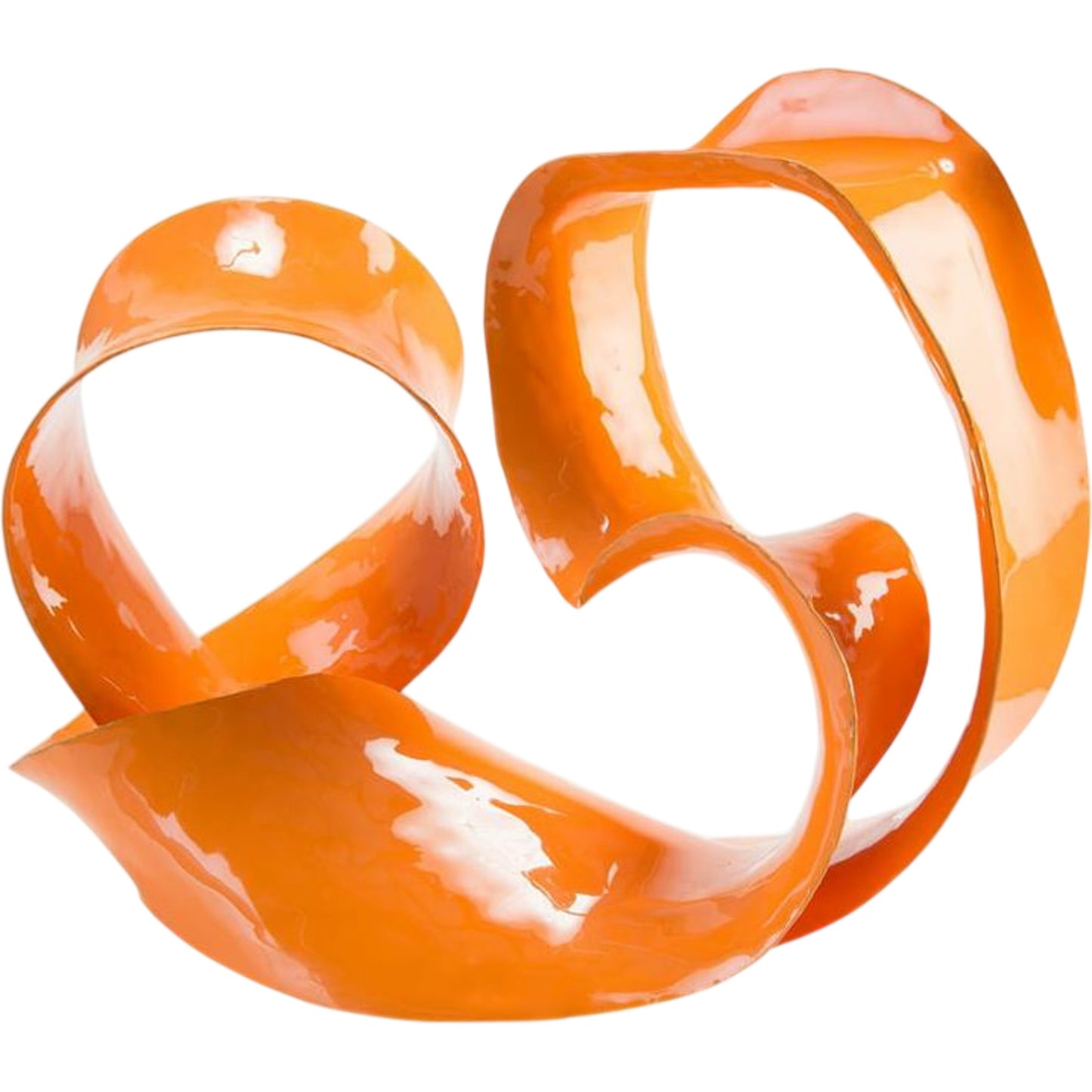 000 SR-865372 | Primary Silo | Ronaldo Sculpture by John-Richard in orange. Made from unique in a modern style.