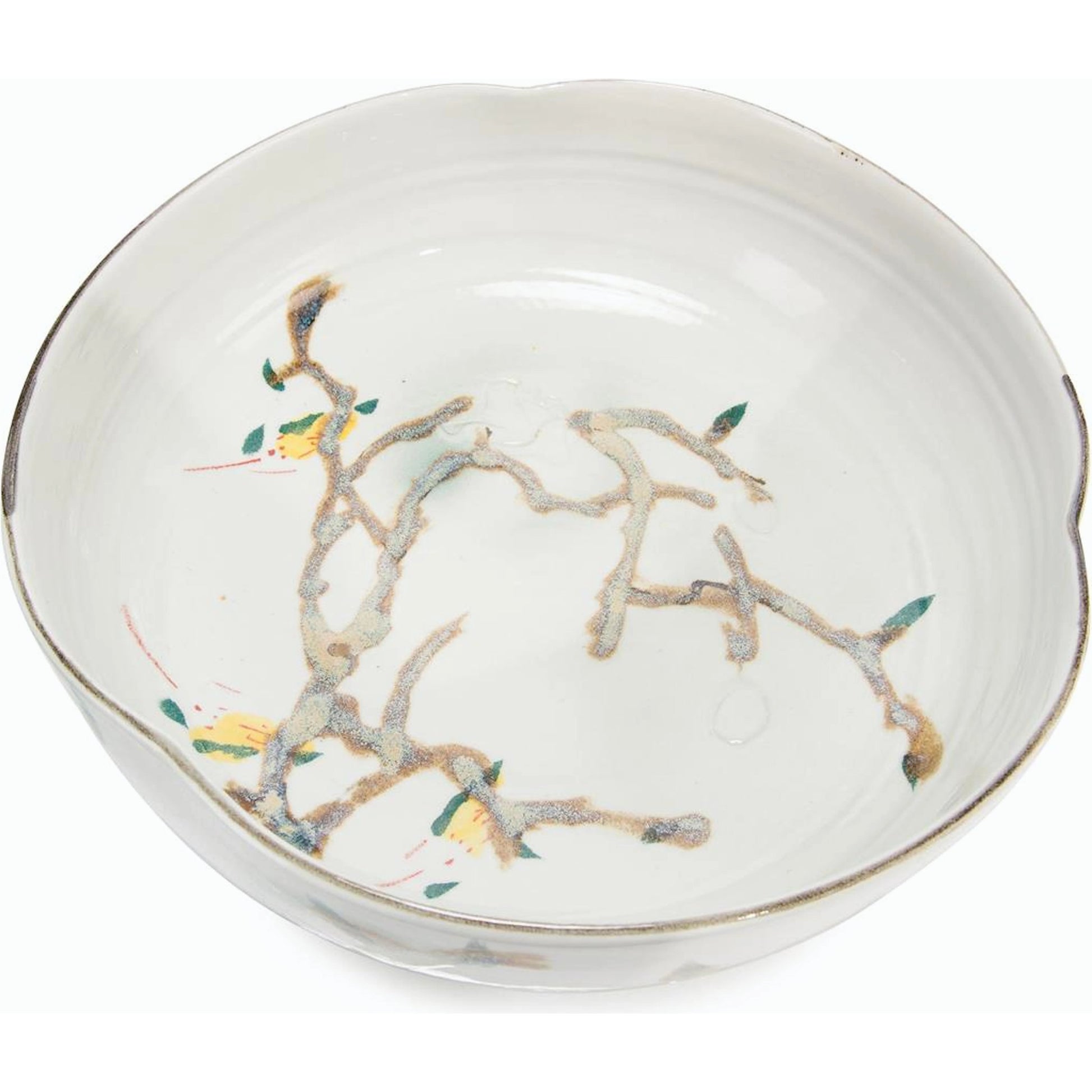 Twigs and Teal Bowl I by John-Richard in natural. Made from unique in a cottage & farmhouse style.