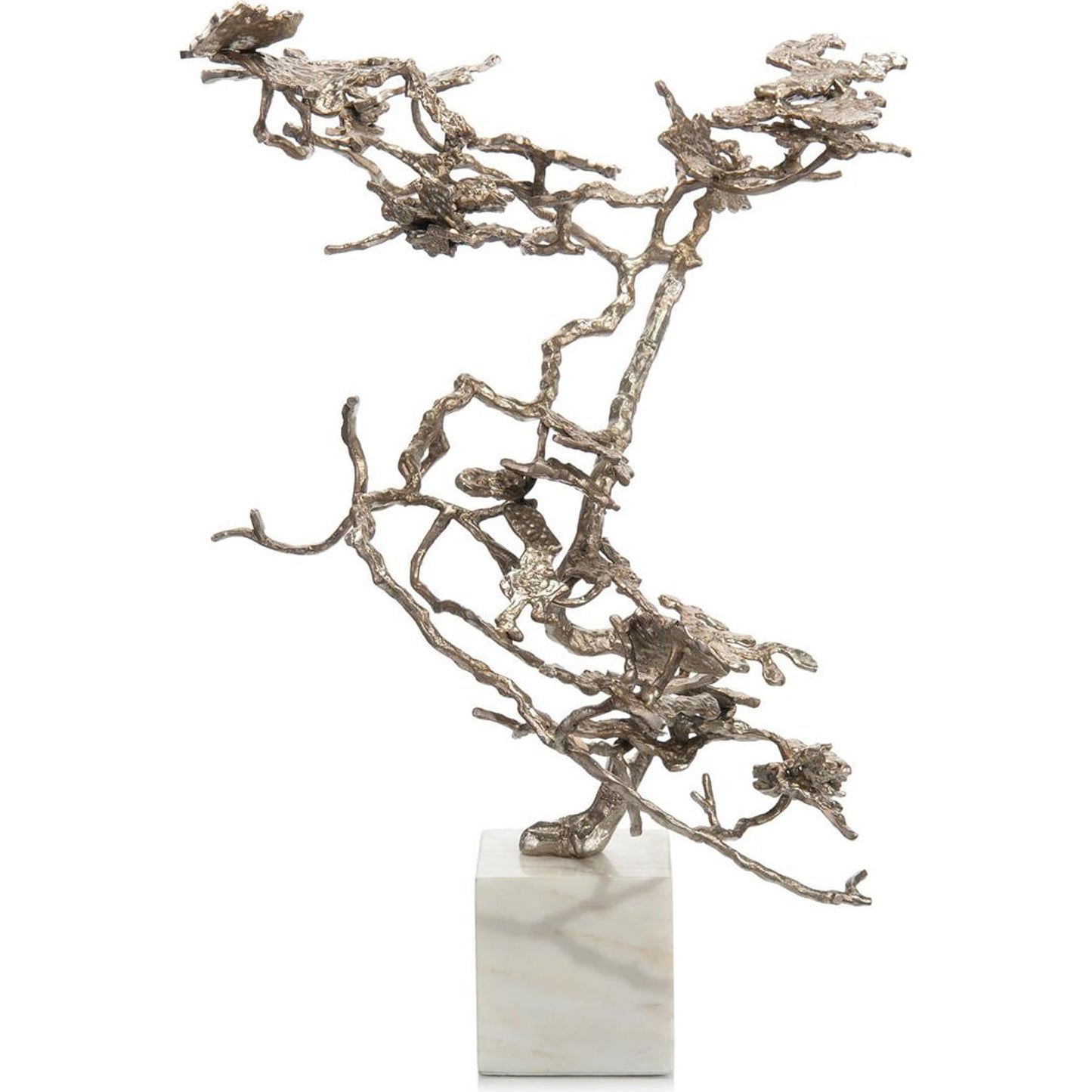 001 SR-863092 | Additional Silo | Bonsai in Silver by John-Richard in nickel, silver, white. Made from nickel in a transitional style.
