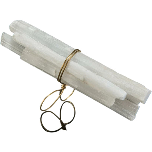 Selenite Bundled by John-Richard in brass. Made from brass in a unique style.