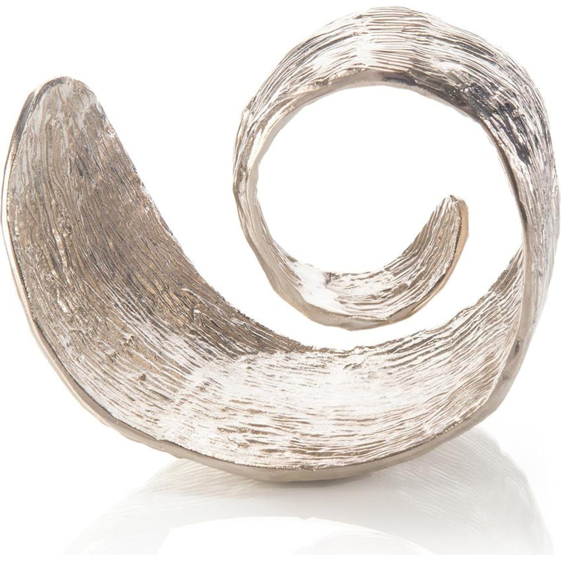 Organic Curl by John-Richard in nickel. Made from nickel in a modern style.