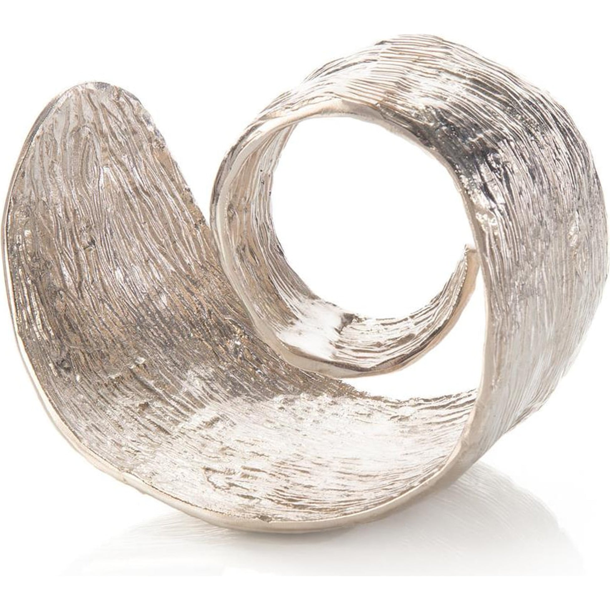 Organic Curl by John-Richard in nickel. Made from nickel in a modern style.