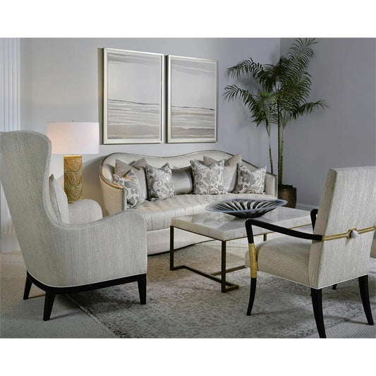 Rays Charger by John-Richard in blue, clear, white. Made from glass in a modern style.