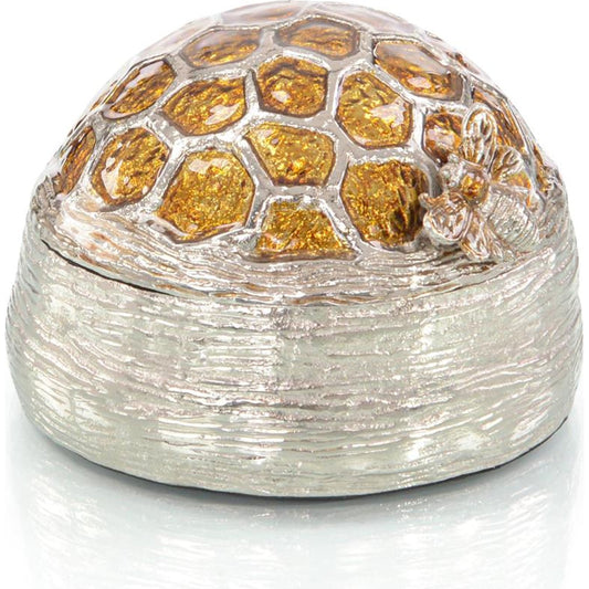 Bee Box by John-Richard in nickel. Made from unique in a transitional style.