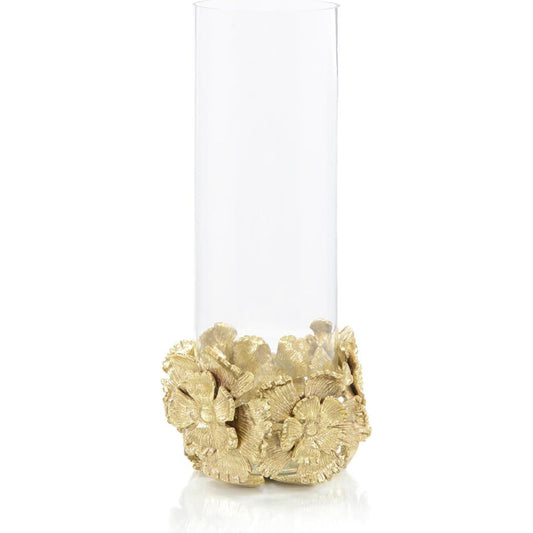 Brass Flowers & Glass Vase I by John-Richard in brass. Made from brass, glass in a transitional style.