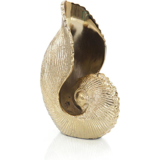 Nautilus Seashell Sculpture by John-Richard. Made from unique in a coastal style.