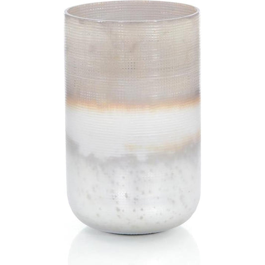 Seabrook Glass Vase by John-Richard in brown, grey. Made from glass in a transitional style.