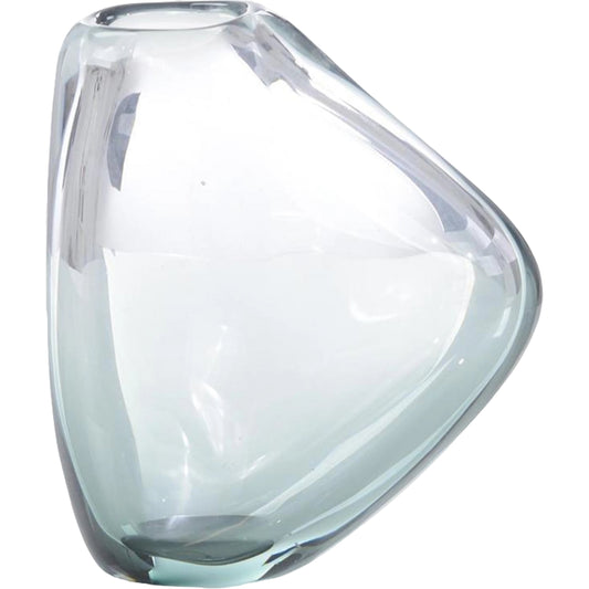 Handblown Translucent Navy Blue Glass Vase II by John-Richard in navy blue. Made from glass in a transitional style.