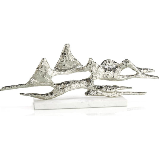 Landscape Sculpture by John-Richard in nickel. Made from unique in a transitional style.