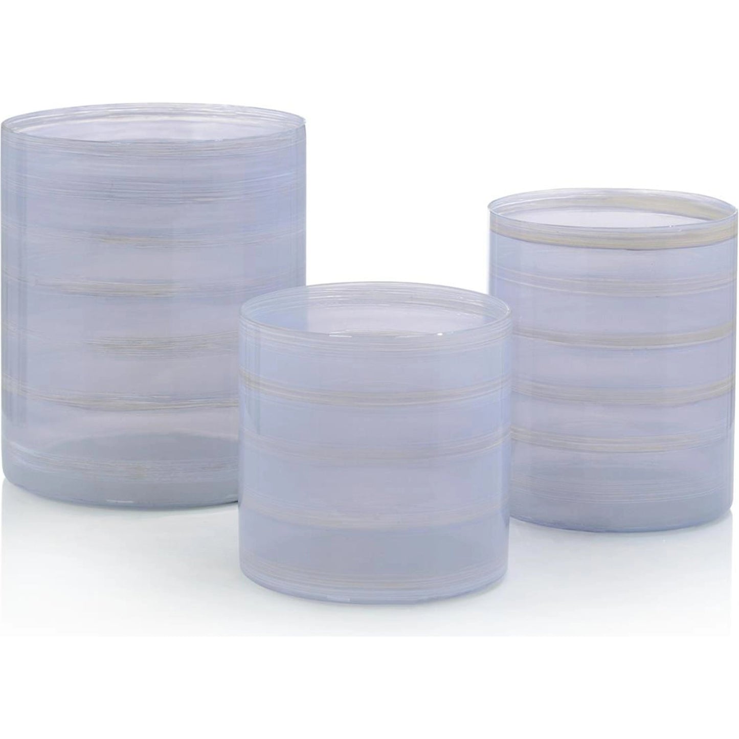 001 SI-1989129 | Primary Silo | Translucent Lilac Glass Vases (Set of 3) by John-Richard in lilac. Made from unique in a modern style.