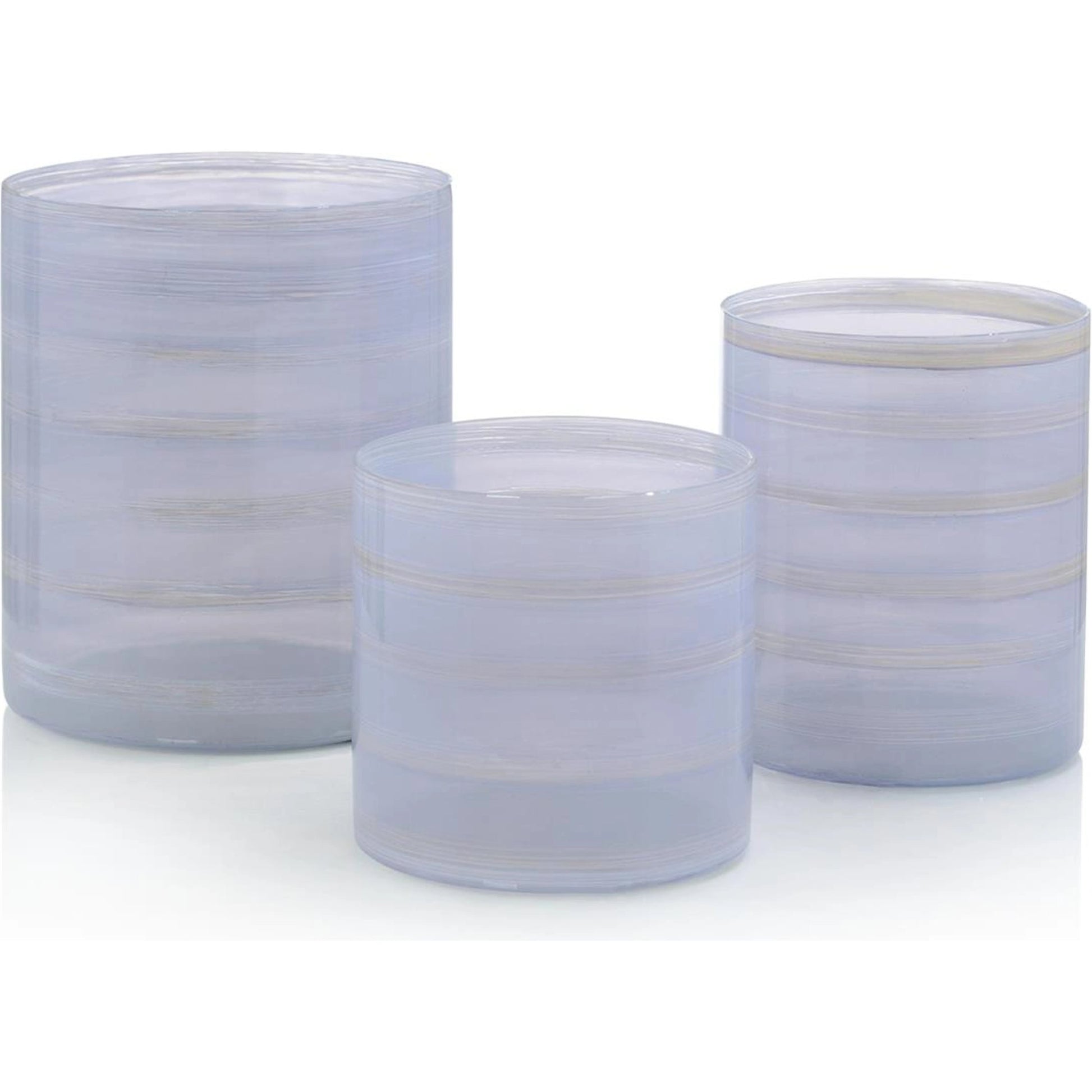 Translucent Lilac Glass Vases (Set of 3) by John-Richard in lilac. Made from unique in a modern style.
