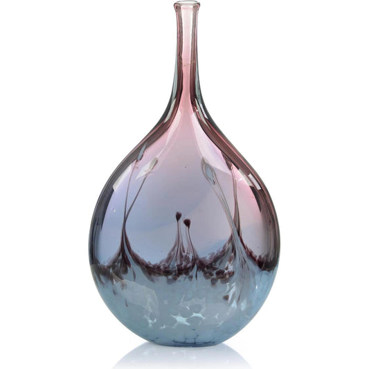 001 SI-1989135 | Additional Silo | Translucent Lavender Handblown Vase II by John-Richard in lavender. Made from unique in a unique style.