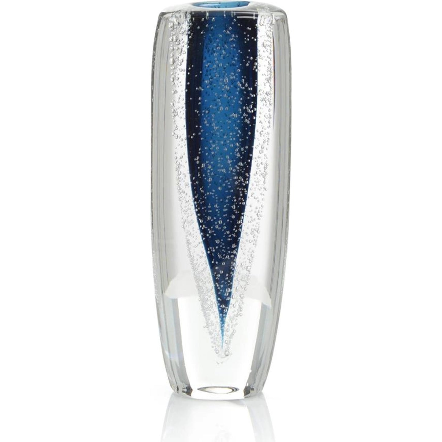 001 SI-1989143 | Primary Silo | Sapphire Handblown Glass Vase II by John-Richard in blue. Made from unique in a modern style.