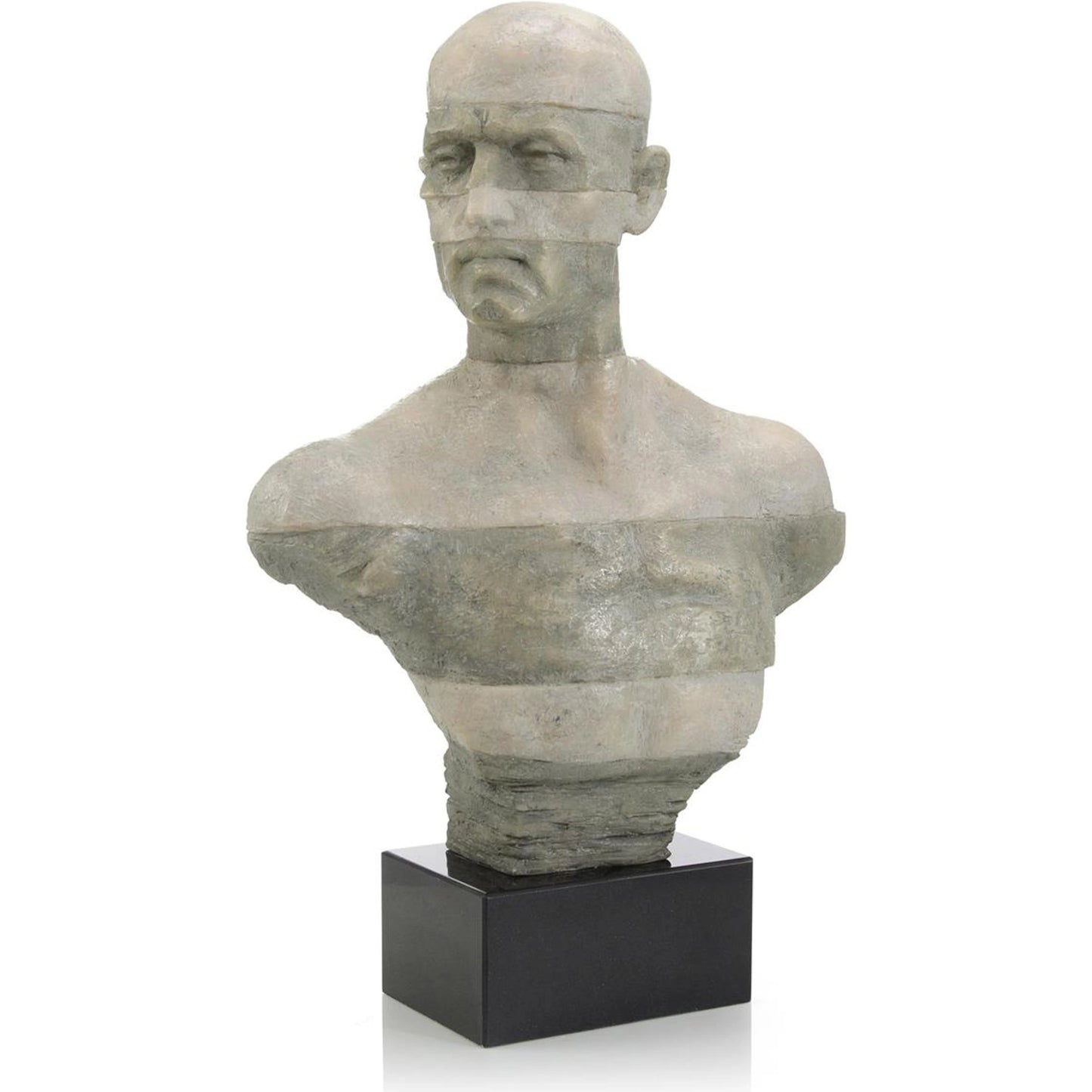 001 SI-1989165 | Primary Silo | Two-Tone Bust Sculpture by John-Richard in gray. Made from unique in a transitional style.