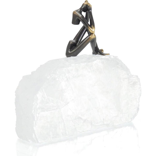 Man on Edge I by John-Richard in antique bronze. Made from unique in a unique style.