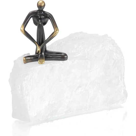 Man on Edge II by John-Richard in antique bronze. Made from unique in a unique style.