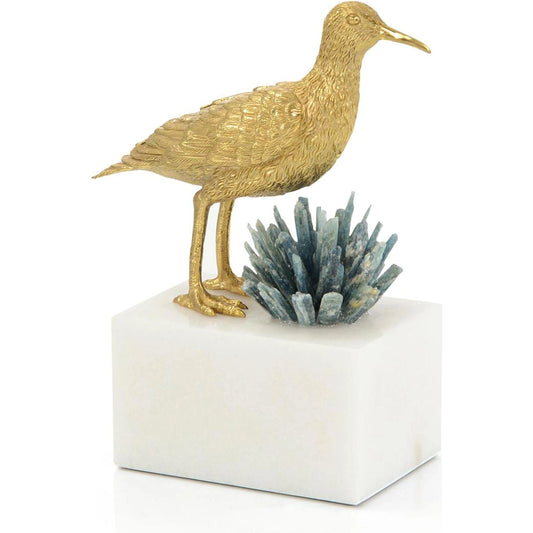 Brass Sea Gull and Cyanite Sculpture I by John-Richard in brass, cyan. Made from unique in a unique style.