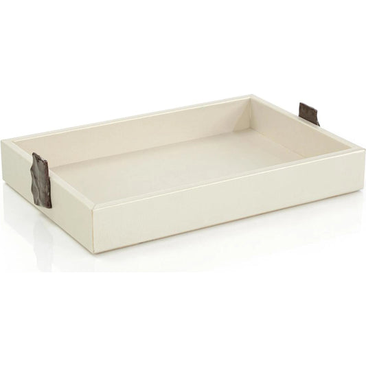Opal Lynx Vegan Leather Tray by John-Richard in opal. Made from unique in a unique style.