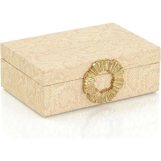 Dazzle Vegan Snakeskin Box by John-Richard. Made from unique in a modern style.