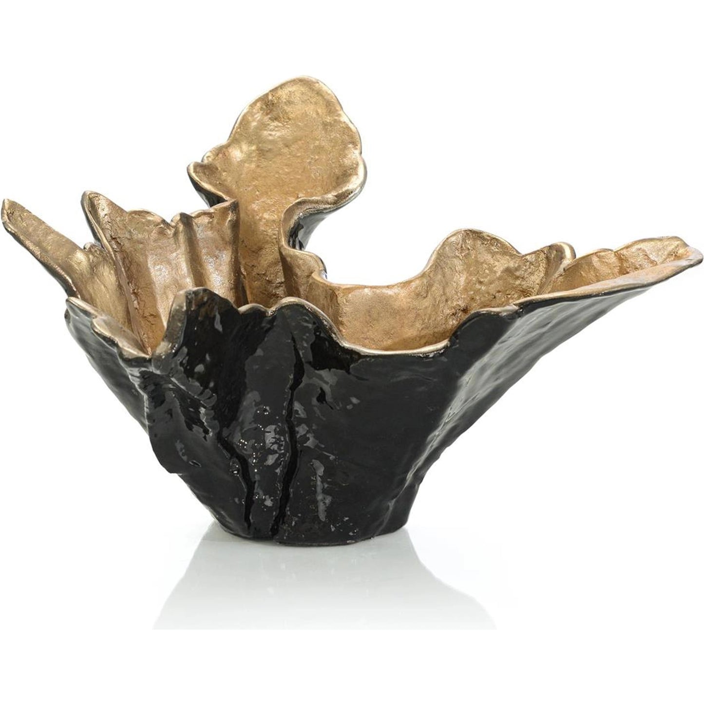 001 SI-1989297 | Primary Silo | Organic Bowl in Midnight by John-Richard in black, champagne gold. Made from unique in a modern style.