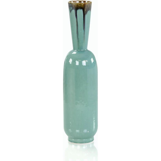 Seafoam Green Trickle Vase by John-Richard. Made from unique in a modern style.