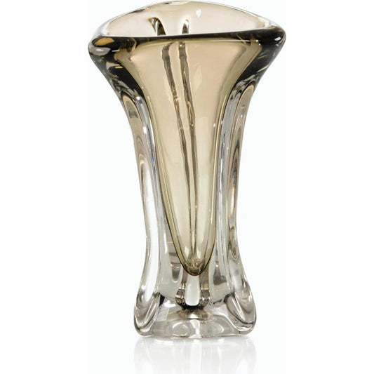 Brown Handblown Glass Vase II by John-Richard. Made from unique in a modern style.