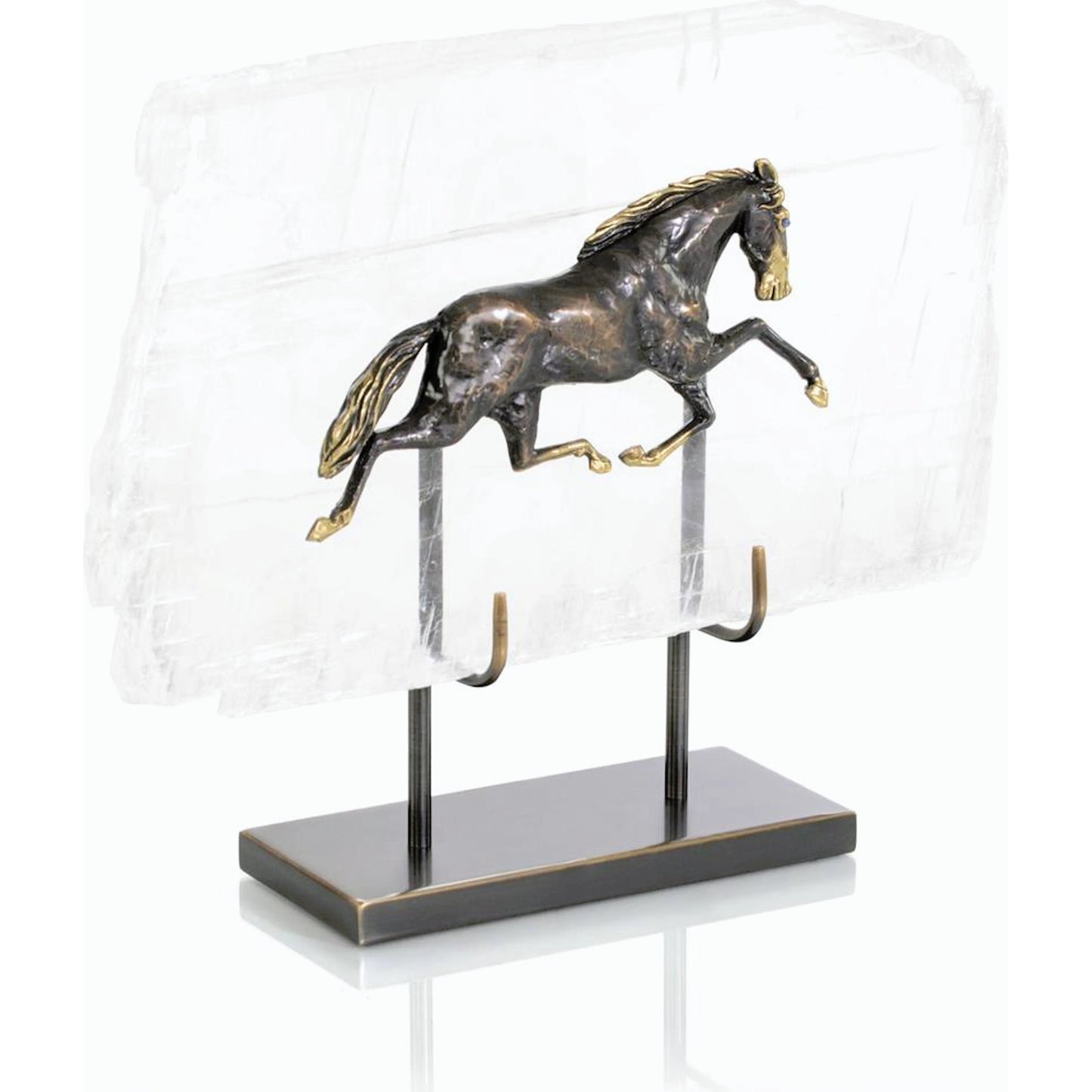 001 SI-2170804 | Primary Silo | Horse in Selenite Sculpture I by John-Richard. Made from unique in a modern style.