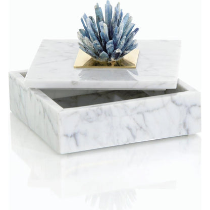 Cyanite Starburst and Marble Box by John-Richard. Made from unique in a modern style.