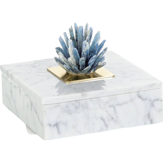 Cyanite Starburst and Marble Box by John-Richard. Made from unique in a modern style.