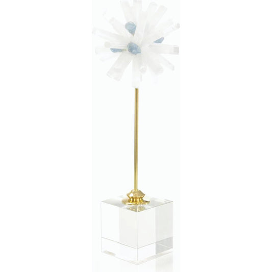 Selenite Starburst Sculpture by John-Richard. Made from unique in a modern style.