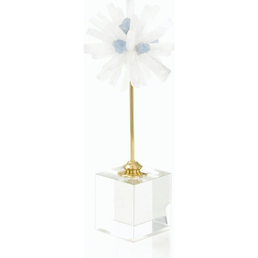 Selenite Starburst Sculpture by John-Richard. Made from unique in a modern style.