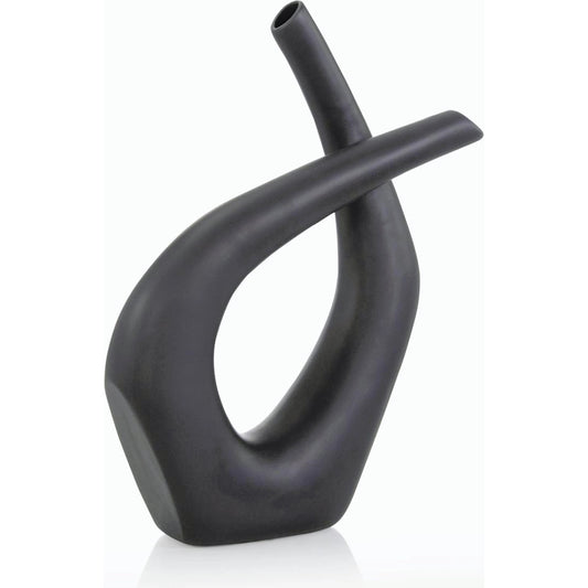 Black Tordre Vase by John-Richard. Made from unique in a modern style.