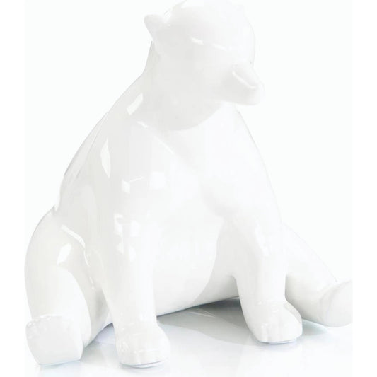 Sitting Bear Sculpture by John-Richard. Made from unique in a modern style.