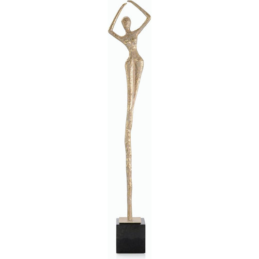 Posing Female Gold Sculpture III by John-Richard. Made from unique in a modern style.