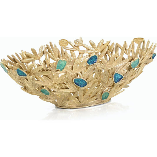 Embellished Frond Bowl by John-Richard. Made from unique in a modern style.