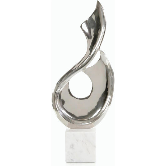 Nickel Virage Sculpture by John-Richard. Made from unique in a modern style.