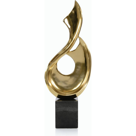Brass Virage Sculpture by John-Richard. Made from unique in a modern style.