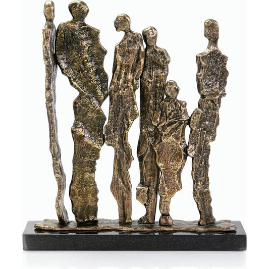Antique Brass Kindred Sculpture by John-Richard. Made from unique in a modern style.