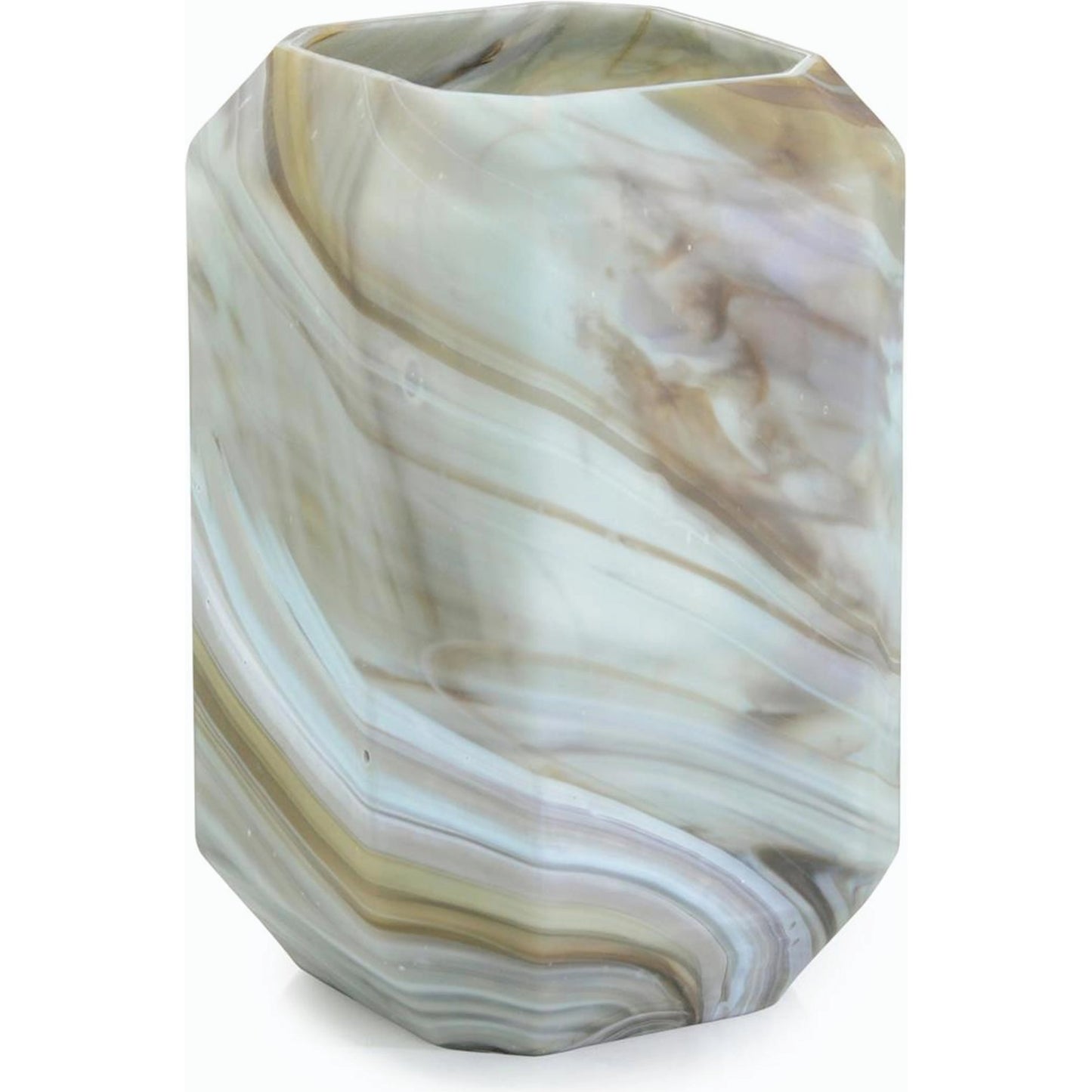 001 SI-2171717 | Primary Silo | Swirling Marble Vase by John-Richard. Made from unique in a modern style.