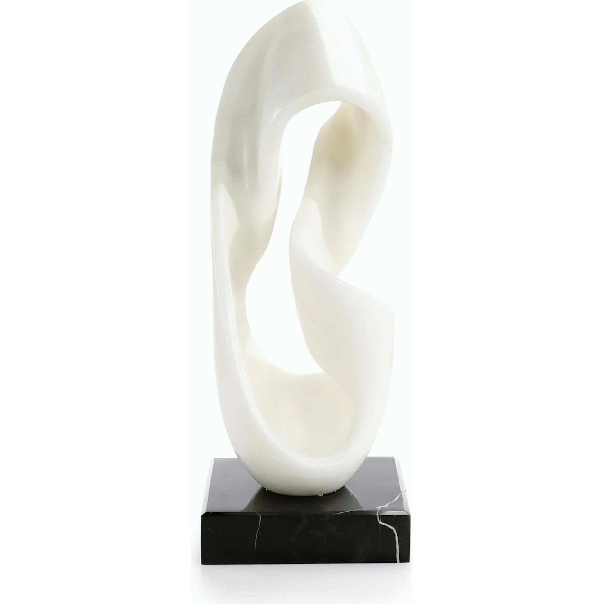 Moebius Strip Sculpture on Marble by John-Richard. Made from unique in a modern style.