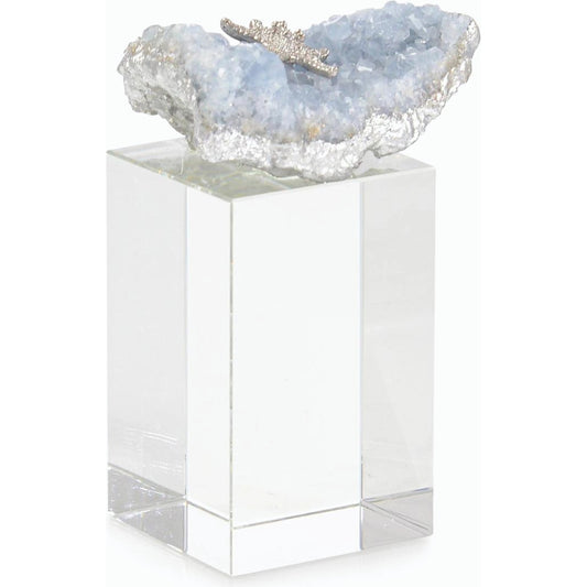 Ocean Floor Sculpture on Crystal Base by John-Richard. Made from unique in a modern style.