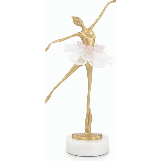 Selenite Ballet Sculpture on Marble Base I by John-Richard. Made from unique in a modern style.