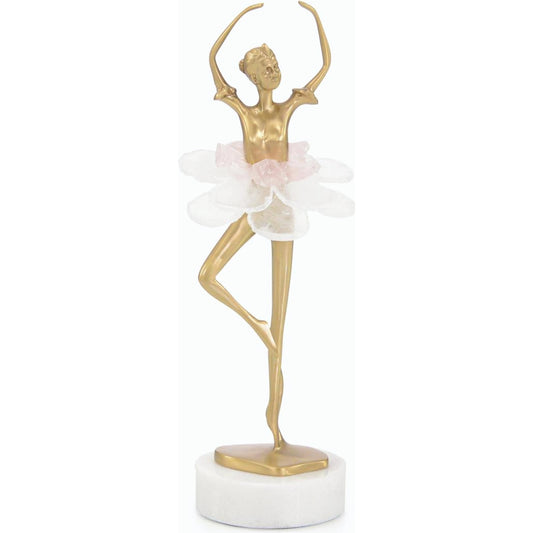 Selenite Ballet Sculpture on Marble Base II by John-Richard. Made from unique in a modern style.
