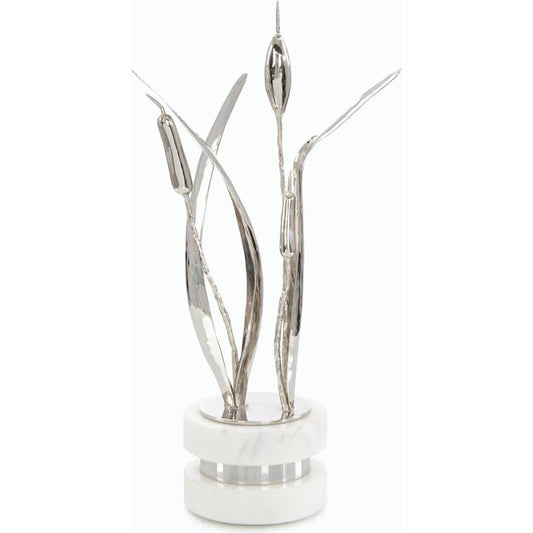 Cattails Sculpture on Marble by John-Richard. Made from unique in a modern style.