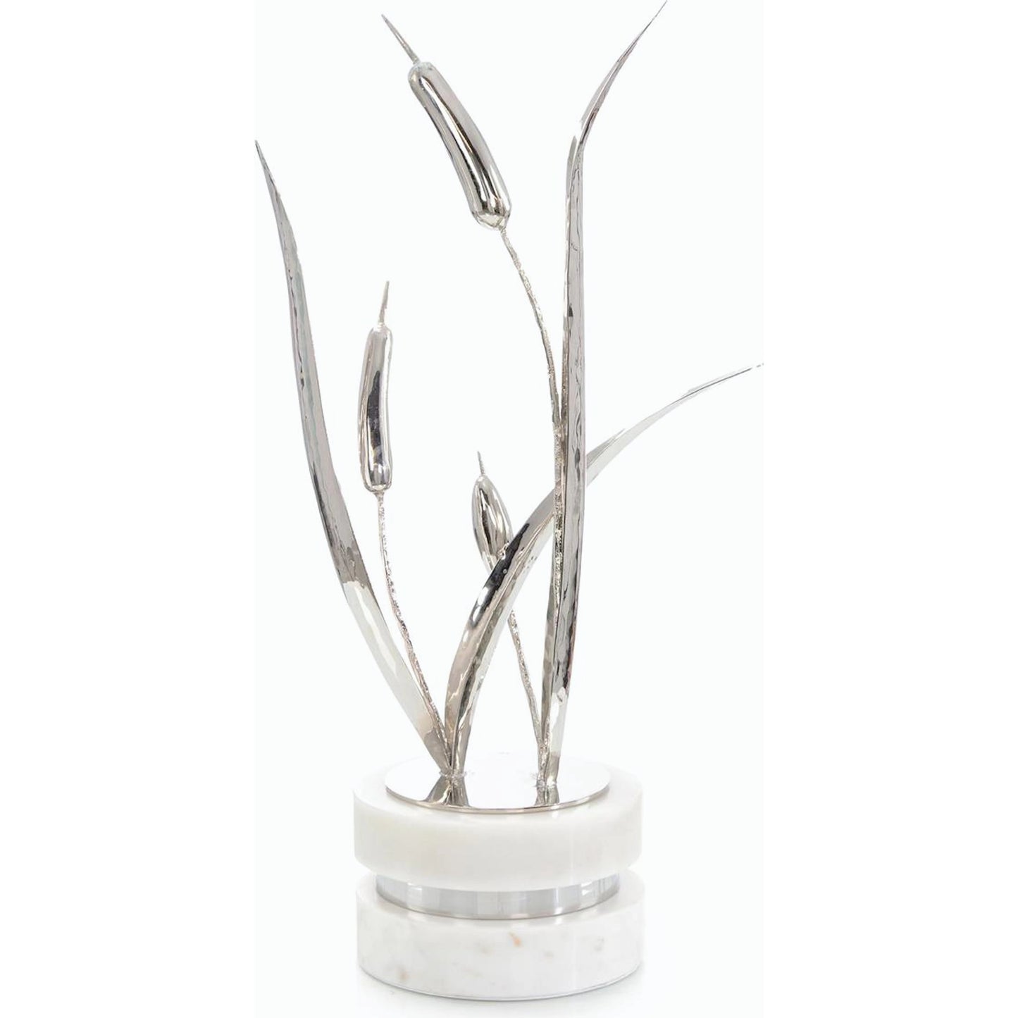 001 SI-2170187 | Primary Silo | Cattails Sculpture on Marble by John-Richard. Made from unique in a modern style.