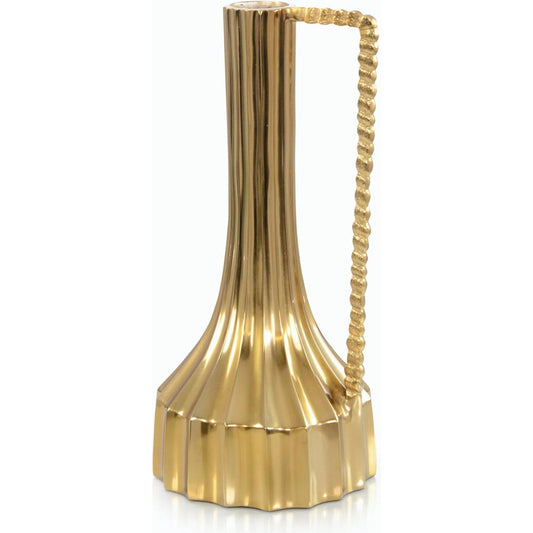 Mykonos Vase III by John-Richard in gold. Made from unique in a modern style.