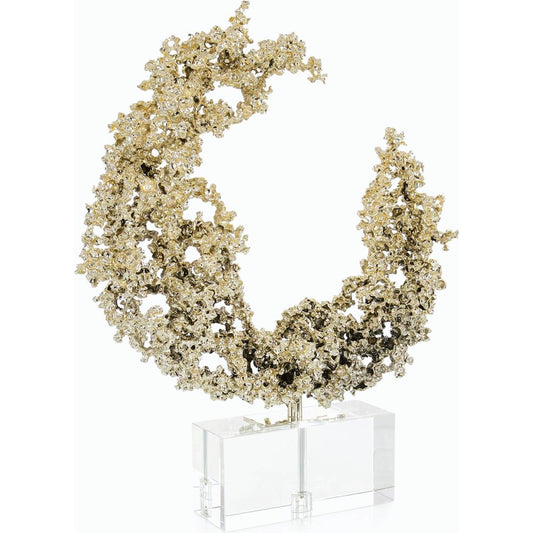 Lunar Embrace Sculpture on Crystal by John-Richard. Made from unique in a modern style.