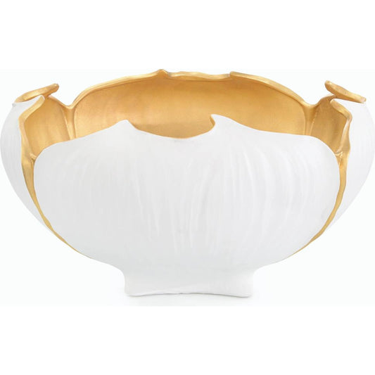 Caraba Bowl by John-Richard in gold. Made from unique in a modern style.