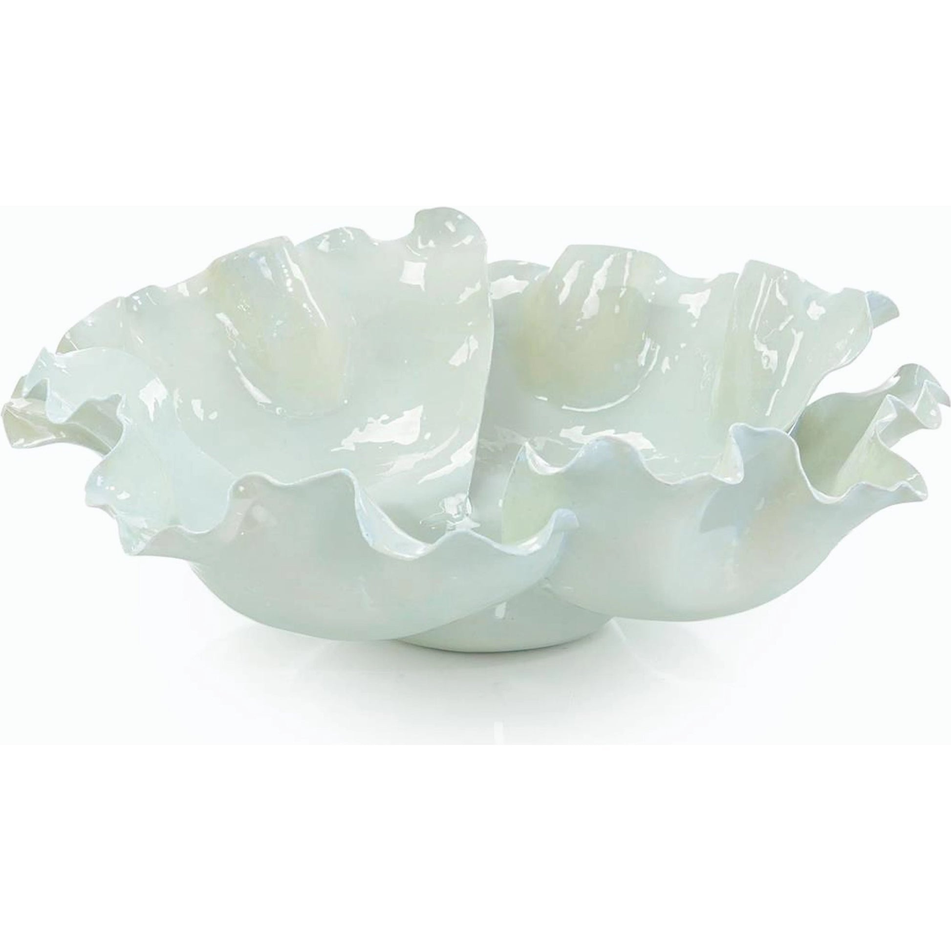 Pale Green Flowing Bowl by John-Richard. Made from unique in a modern style.